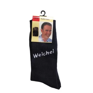 Socke Schwarz mit Motiv in Größe 39-42 / Neuware - Bild 1 von 2