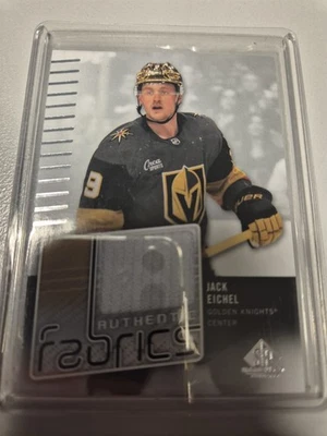 UD 2022-23 SP Game Used Authentic fabrics Jack Eichel Vegas G. Knights #AF-JE - Bild 1 von 2