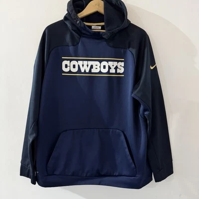 Sudadera Oficial Cowboys Térmica NFL Negra Y Azul Marino - Talla Grande Foto 1 de 4