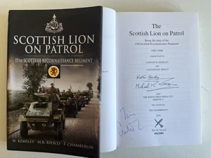 “Scottish Lion Patrol” Signed Authors, WW2 Normandy Veterans Kemsley & Riesco - Imagen 1 de 2