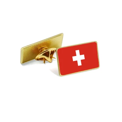 Schweiz Pin Fahne Flagge Anstecknadel Button Switzerland Badge Revers Anstecker - Bild 1 von 2