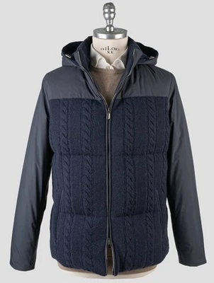 NEW CESARE ATTOLINI BLUE CASHMERE PL COAT ACY6 US 42 - EU 52 ACY6 - Image 1 of 4