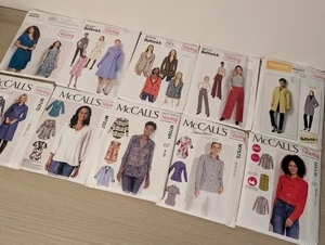 Bundle Sewing Patterns for Ladies Woman Butterick McCall's Dresses Clothes - Picture 1 of 11