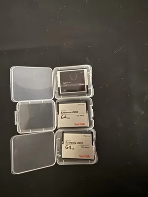 3 C Fast Memory Cards (1). 128 Gb (2) 64gb - Image 1 of 2