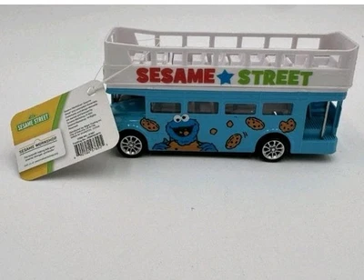 Exclusive Die Cast Sesame Street Cookie Monster Glasgow Double Decker Bus - Image 1 of 4