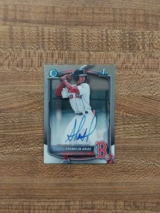 2025 Bowman Chrome 1st Auto Franklin Arias #CPA-FA Red Sox - Picture 1 of 2