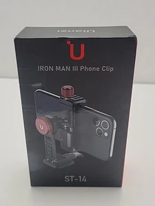 Ulanzi ST-14 Iron Man III Phone Clip Ballhead Holder Bracket Cold Shoe Mount NEW - Picture 1 of 2