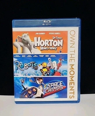 DR SEUSS HORTON HEARS A WHO ROBOTS & SPACE CHIMPS BLU-RAY 3 DISC SET - Image 1 of 4