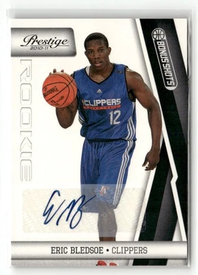 2010-11 Prestige Eric Bledsoe Bonus Shots Black Signatures #/99 Auto Clippers Foto 1 de 2