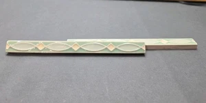 1920s The Mosaic Tile Company Ceramic Trim Tile Mint Green & White Art Deco/Fish - Picture 1 of 5
