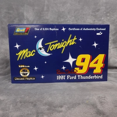 Vintage Revell Mac Tonight #94 1997 Ford Thunderbird 1:24 Diecast COA NASCAR - Image 1 of 4