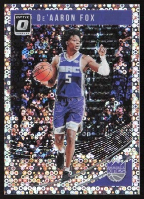 2018-19 Donruss Optic Fast Break Holo De'Aaron Fox #51 Sacramento Kings - Image 1 of 2