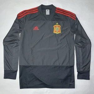 Giacca Adidas Spagna 2018-2019 Calcio Calcio Presentazione Pista Taglia M - Foto 1 di 8