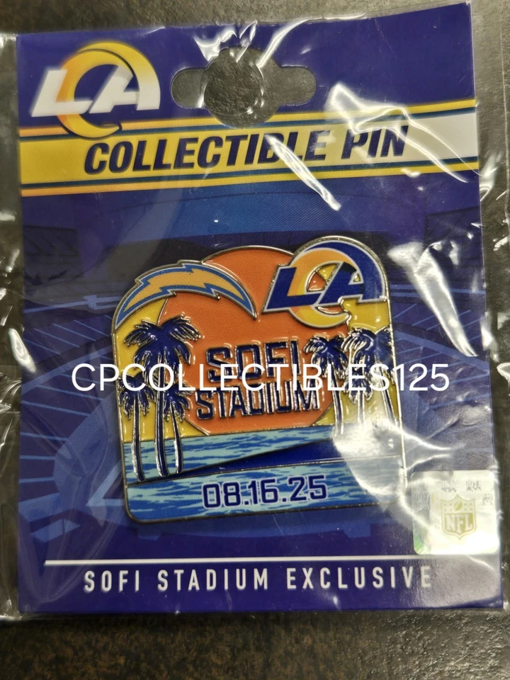 Pin de solapa Los Angeles Chargers VS Los Angeles Rams Game Day 16/08/25 pretemporada Foto 1 de 1