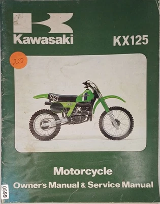 KAWASAKI MOTORCYCLE KX125 KX250 KX500 SERVICE MANUAL 1988 - image 1 of 4