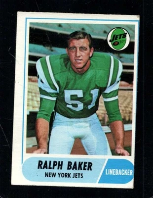 1968 TOPPS #38 RALPH BAKER VGEX NY JETS (MC) *INVAJ2827 - Image 1 of 2