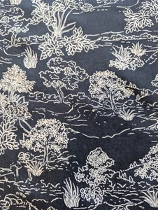 Tela de viscosa suave gris pizarra con diseño de árbol para costura por 50 cm - Imagen 1 de 9