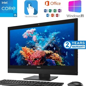 DELL TOUCHSCREEN ALL IN ONE, USB C, WEBCAM, SSD + 500GB HDD. WIN 11 & OFFICE - Picture 1 of 4