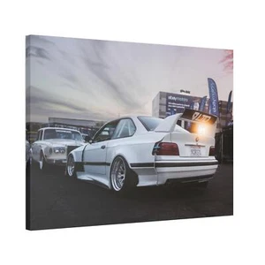 BMW Inspired E36 M3 High Resolution Museum Quality Horizontal Canvas Print 004 - Picture 1 of 10