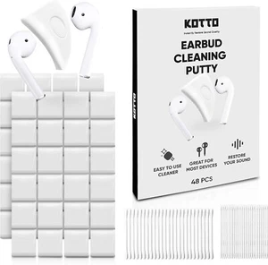 48PCS Earbud Cleaner Kit, Earbuds Cleaning Putty AirPod Cleaner Kit Ear Wax Dirt - Picture 1 of 7