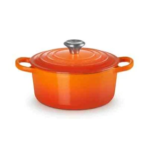 Le Creuset 100 Aniversario "Flamme Dorée" Signature Cocotte Ronde 18cm No.523 - Imagen 1 de 14