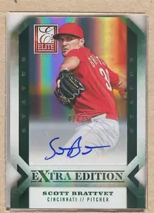 Scott Brattvet 48 2013 Elite Extra Edition Status Green Die Cut Auto 01/25 - Picture 1 of 2