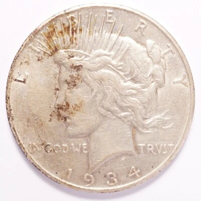 Dólar de plata Peace 1934-S Foto 1 de 2