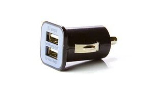 Dual mini USB Car Adapter 12V Cigarette lighter Car Charger NEW - Picture 1 of 1