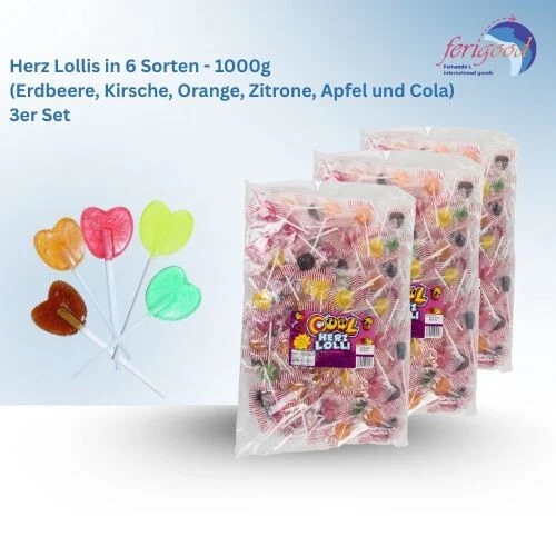 (5 99eur/1kg) Cool Herz Lolli Lollies Lutscher