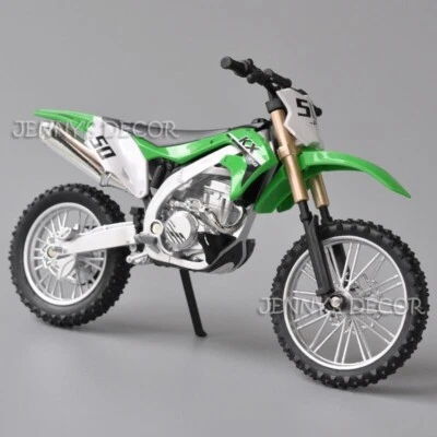 1:12 Scale Diecast Motorcycle Model Toy Kawasaki KX450 KX 450 Dirt Bike Replica - Image 1 of 4