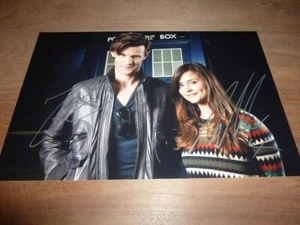 MATT SMITH & JENNA COLEMAN signed 12X8 photo DOCTOR WHO + COA - Picture 1 of 2