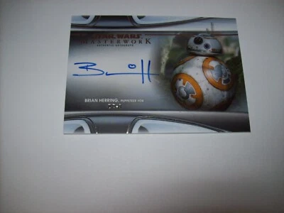 2021 Topps Star Wars Masterwork Brian Herring as BB-8 Auto NM Free Shipping - Image 1 of 4