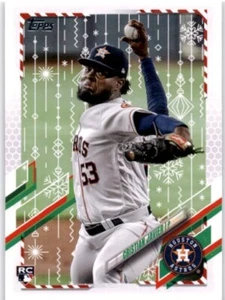 CRISTIAN JAVIER RC 2021 Topps Holiday #HW74 Houston Astros - Picture 1 of 2