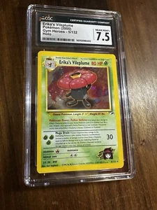 2000 Pokemon Gym Heroes #5/132 Erika's Vileplume Holo CGC 7.5 NM+ - Picture 1 of 2