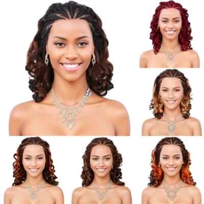 Peluca de 18"" trenzada onda suelta súper doble dibujada 100 % cabello humano Foto 1 de 4