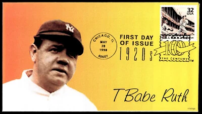 1998 Babe Ruth Celebrate the Century 1920's FDC- Heritage Cachet - Image 1 of 2