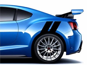 NEW Rear 4" Fender Double Hash Bar vinyl Racing Stripes Decals (Fits Subaru BRZ) - Picture 1 of 26