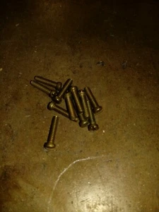 #4-36 X 1/2" Fillister Screw Brass (15pcs) - Picture 1 of 1