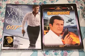 For Your Eyes Only & Octopussy DVD Lot NEW SEALED Roger Moore 007 - Picture 1 of 7