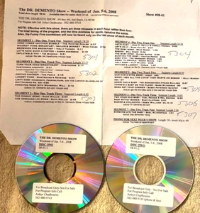 1/5/08 DR DEMENTO: THE FOOLS, RUTH WALLIS (2), RUDY VALLEE, FLIP WILSON, CREAM - Picture 1 of 1