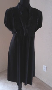 HEART & SOUL SIZE 2X BLACK DRESS WITH RUFFLED BODICE - Picture 1 of 4