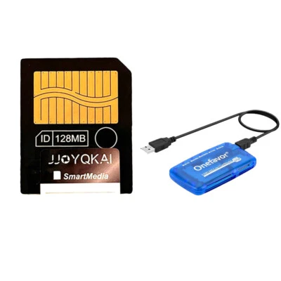 JJOYQKAI Smartmedia Card 128MB SM Card Memory Card + USB Card Reader Adapter - Image 1 of 4