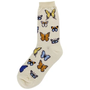 Calcetines Butterflies para mujer talla 9-11 pies tráfico cola de golondrina moda nuevos - Imagen 1 de 1