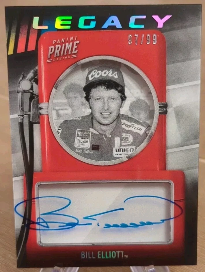 2019 Prime Legacy On Card Auto Holo Silver 97/99 Bill Elliott - Image 1 of 1