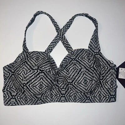 Ava & Viv Swim top 14W Black/White Padded - Image 1 of 4