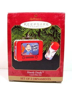 WEIHNACHTEN Hallmark Ornament Keepsake 1999 HOWDY DOODY LUNCHBOX & Thermoskanne - Bild 1 von 9