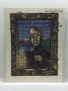 Rare Dr. David Nichols Signed Blotter Art LSD Albert Hoffman 188/250 R. Marx - Picture 1 of 13