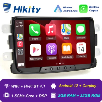 8" Für Dacia Duster Sandero Logan Renault Captur Carplay Autoradio GPS Navi 32GB - Bild 1 von 4