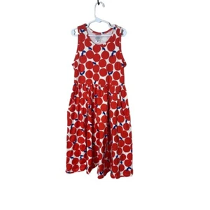 Hanna Andersson Oranges Print Racerback Skater Dress Girls 10 - Picture 1 of 9
