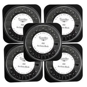 Dental Orthodontic Ceramic Bracket Braces 5*5 Roth/MBT/Edgewise 0.018/.022 3-4-5 - Picture 1 of 13